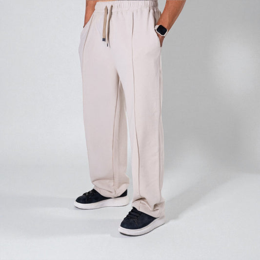 Oversize Sweatpants — (Men / Beige)