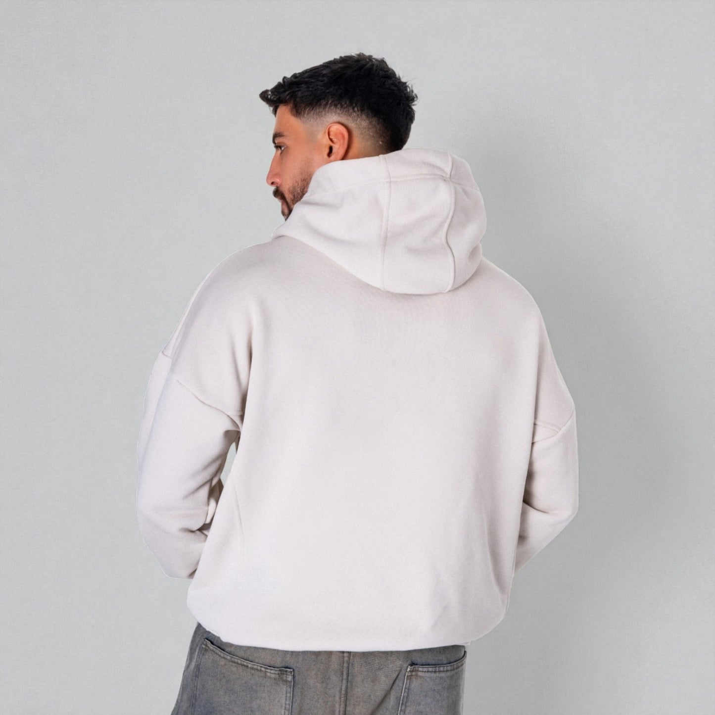 Oversize Hoodie — (Men / Beige)