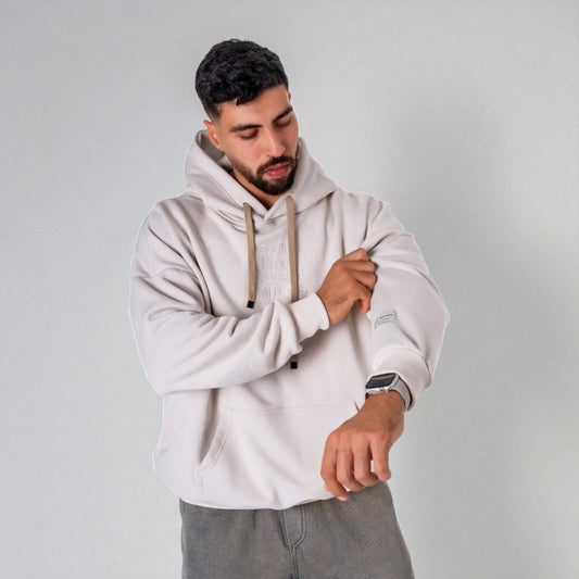 Oversize Hoodie — (Men / Beige)
