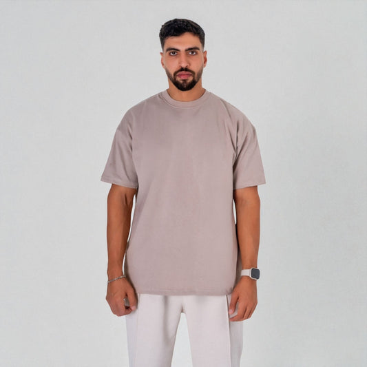 Oversize T-Shirt — (Men / Beige)