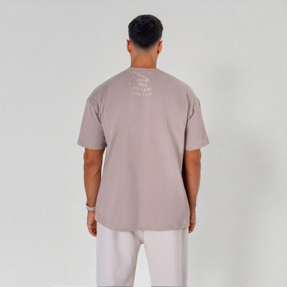 Oversize T-Shirt — (Men / Beige)