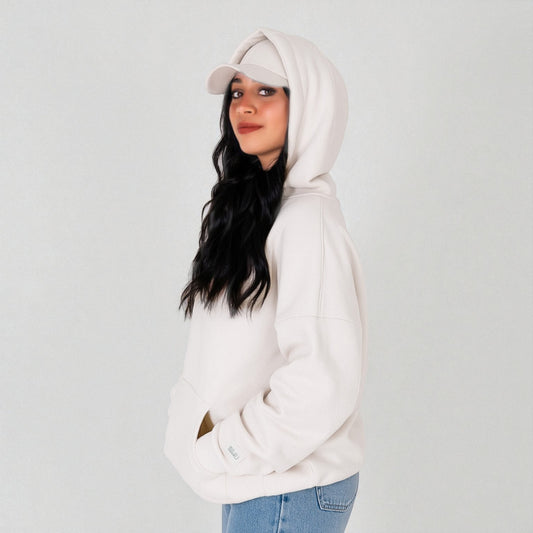 Oversize Hoodie — (Women / Beige)