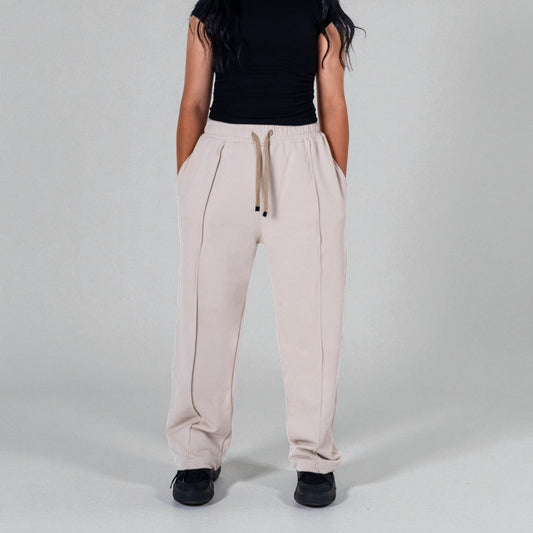 Oversize Sweatpants — (Women / Beige)