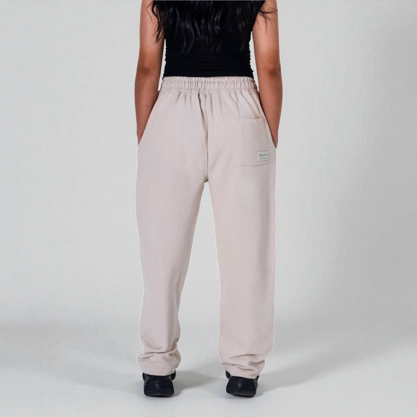 Oversize Sweatpants — (Women / Beige)