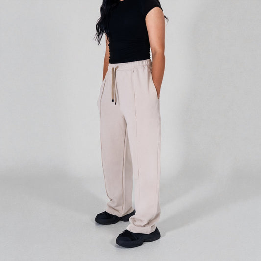 Oversize Sweatpants — (Women / Beige)